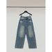 ICC Early Spring New Vintage Distressed Wide-leg Jeans For Women, High Street Style, Guangzhou Thirteen Lines 10736_mkmklike.com