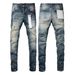 Men's Spring High Street Skinny Jeans Hip Hop Retro Distressed Washed Ripped Stretch Denim_mkmklike.com