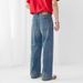 Men's Clothing American Style Retro Blue Washed Denim Jeans For Men, Korean Style, Trendy And Fashionable For Teenagers, Straight Leg Long Pants._mkmklike.com