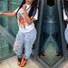Women's Clothing Autumn Street Trendy Internet Celebrity High Waist Stretch Jeans Women's Pants_mkmklike.com