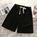 Men's Clothing Men's Denim Shorts Style Summer Loose Fit Washed Five Point Casual Elastic Waist Trendy Versatile_mkmklike.com