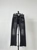 Men's Clothing, Black Tassel Jeans, 507 Style, Vintage Washed Distressed Long Jeans, 019_mkmklike.com