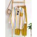 Women's Plus Size Women's Clothing Summer Slightly Fat MM Fashionable Loose Slim Comfortable Casual Striped Suit_mkmklike.com