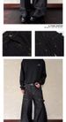 Streetwear Cargo Jeans – Oversized Denim Pants With Multi-Pockets (Straight Cut, Black) – Unisex Workwear Style_mkmklike.com