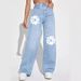 Women's Clothing Jeans Women's High Waist Slim Straight Denim Trousers_mkmklike.com