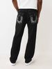 Men's Clothing Cleanfit Retro Snowflake Washed Jeans For Men Heavy Duty Distressed Ripple Pleated Vibe Straight Pants_mkmklike.com