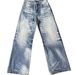 Vintage Washed Blue High-Waisted A-Line Loose Fit Denim Jeans For Women - Cleanfit Style, Straight Leg, Classic Comfort_mkmklike.com