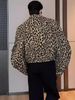 Loom European American High Street Style Retro Lapel Leopard Print For Men Women Spring And Autumn High-end Cool Short Padded_mkmklike.com