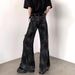 Men's Clothing Micro Flared Men's High Waist Niche Design Jeans High End Ins_mkmklike.com