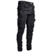 Men's Skinny Jeans With Side Pockets For Comfortable Fit Denim Jeans For Men_mkmklike.com