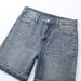Men's Trendy Casual Denim Shorts New Style Five Point Pants Versatile Hot Fix Rhinestones_mkmklike.com