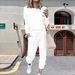 2025 Autumn New Independent European And American Cross-Border Women's Clothing Home Solid Color Casual_mkmklike.com