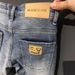Men's Clothing Summer Slim Fit Denim Shorts Mid-Length Casual Trendy Blue Versatile Straight Five Point Pants Thin_mkmklike.com