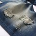 "Men's Distressed Denim Shorts – Retro Washed Blue & Black, Slim Fit, Stretch Comfort (Sizes 28-42)"_mkmklike.com