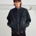 Deconstruction Of Niche Trendy Brands, Washed Heavy Industry Stand Up Collar, Loose Denim Jacket, Zipper Jacket_mkmklike.com