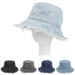 Hot Sale New Denim Bucket Hat with Frayed Edges Fisherman Cap Hats for Women Gorro Sun Fishing Caps Gorras Gorra Muts Chapeau_mkmklike.com