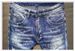 Men's Slim Straight Paint-Splatter Jeans - Distressed Denim With Urban Art Vibes_mkmklike.com