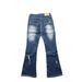 Authentic 1970s Vintage Distressed Jeans – Men's Slightly Flared Loose Fit Denim With Whiskering & Ripped Details (S-3XL, Retro Blue Wash)_mkmklike.com