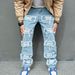 2025 New Jeans With Worn Knees, Elastic, Casual And Slim Fit, Trendy Men's Small Leg Pants_mkmklike.com