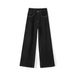 Four-way Stretch Narrow Wide-leg Denim Jeans For Women, Anti-fade, 2025 High-waisted Elastic, Petite Size, Autumn And_mkmklike.com