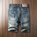 Men's Denim Shorts, Ripped Five-point Pants, Vintage Loose Fit, Korean Style Trendy Mid-length Pants For Summer_mkmklike.com
