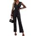 women's fashion slim silver hot jumpsuit evening dress women's clothing_mkmklike.com