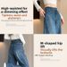 High-Waisted Wide Leg Jeans For Women Rhinestone Embellished Loose Fit Straight Leg Stylish Design Petite Fit New Spring_mkmklike.com