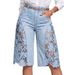 Women's Stylish Versatile Denim Shorts Lace Trim Summer Style Relaxed Everyday Wear Versatile Comfortable Feshion Trend_mkmklike.com