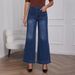 High Waist Straight Leg Jeans For Women - Vintage Distressed Denim Pants With Relaxed Fit & Retro Styling_mkmklike.com
