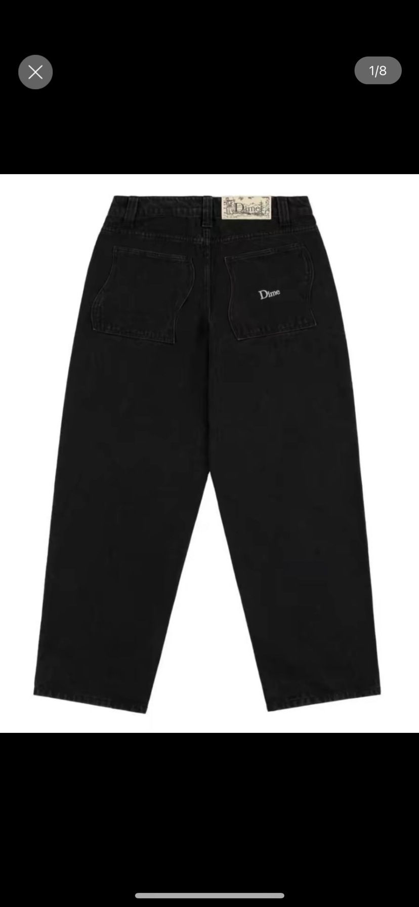 In Stock Street Skateboard Dime Baggy Straight Loose Casual Denim Pants Washed Jeans For Men_mkmklike.com