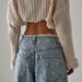 European And American Ripped Raw Edge Waist Design Distressed Jeans For Women New Retro Loose Jeans_mkmklike.com
