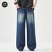 Men's Clothing High Street Retro Tie Dyed Ripped Beggar Pants Men's Handsome Washed Loose Straight Jeans_mkmklike.com