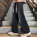 American High Street Hooligan Handsome Jeans For Men In Autumn, Showing Off Height And Thinness, Loose Wide Pants,_mkmklike.com