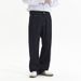 Men's Relaxed Fit Washed Denim Jeans – Classic Straight-Leg Black-Blue Vintage Trousers (75% Cotton, Non-Stretch, Wrinkle-Resistant)_mkmklike.com