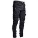 2025 New Jeans For Men With Multiple Pockets, Workpiece Decoration Body, Elastic Side Pocket, Small Foot Pants_mkmklike.com