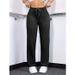 Women's Stretch Washed Denim Straight Leg Jeans With Drawstring Waist - Comfortable Casual Blue Jeans For Everyday Wear_mkmklike.com