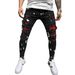 Men's Slim Fit Ripped Pants New Men's Paint Patch Jeans_mkmklike.com