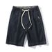 Men's Casual Pants Summer Trendy Korean Style Five Point Denim Shorts Thin Fit_mkmklike.com