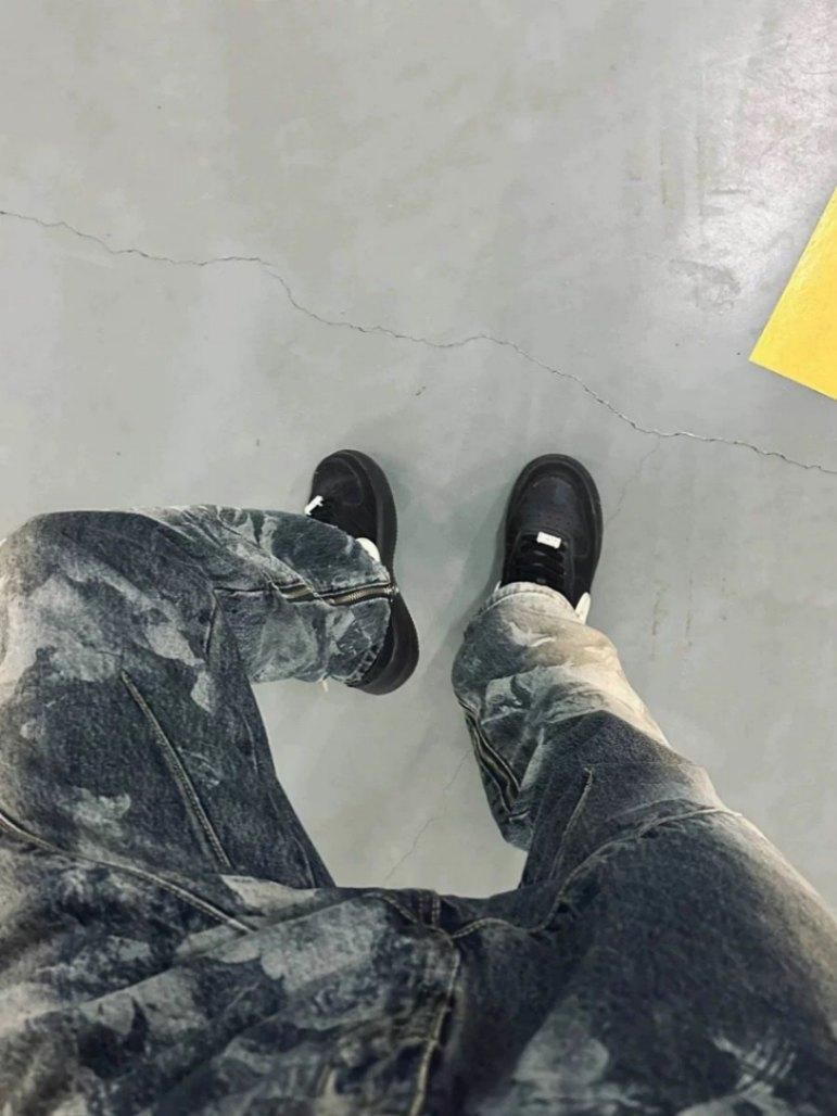 Men's Clothing American Hiphop Heavy Jeans Cleanfit Retro Washed Tie Dye Workwear Straight Pants Men's Trend Denim_mkmklike.com