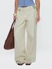 Women's Clothing Personality Street Adjustable Buckle Waist Side Pocket Details Loose Trousers_mkmklike.com