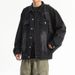 Pulse Pulse Men's Denim Spring Autumn Washed Solid Color Loose Jacket Niche European American Ins Street Style Casual Cross-border_mkmklike.com
