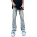 Nordmann European And American Style Retro Washed Jeans Men With Button Design, Niche High Street Flared Slimming Long Pants For_mkmklike.com