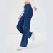 Women's Tall Stretch Denim Jeans - High Waist Wide Leg Pants, Retro Blue, Comfortable Cotton Blend For Office & Casual Wear (Sizes 25-32)_mkmklike.com