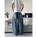 Men's High Waist Hip Hop Casual Jeans Loose Fit Denim Embroidery Street Fashion Direct Sales_mkmklike.com
