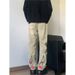 Men's Clothing American High Street Pants Zipper Black Slim Jeans Men's Design Straight Scimitar Flared Pants_mkmklike.com