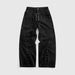 Retro Hip Hop Jeans – Distressed Denim Pants With Studded Details & Drawstring Waist, Loose Straight-Leg Unisex Style_mkmklike.com