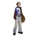 Edgy Streetwear Women's Distressed Print Jeans With Studs – High Waist Straight Leg Denim Pants For Casual & Party Wear_mkmklike.com