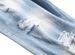 Men's Summer Lightweight Distressed Denim Shorts - Korean Style Loose Fit Straight Leg Printed Casual Cargo Shorts For Men_mkmklike.com