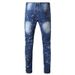 Men's Clothing European And American Men's Jeans Spring And Autumn New Ripped Trendy Brand Trousers Loose Straight Jeans Men_mkmklike.com