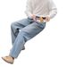 Men's High Quality Jeans Trendy Brand Loose Fitting Casual Trousers Spring Autumn Hong Kong Style Washed Distressed_mkmklike.com